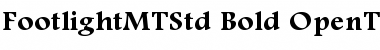 Footlight MT Std Bold Font