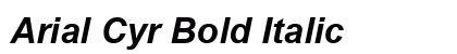 Arial Cyr Bold Italic Preview