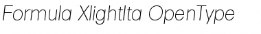 Formula-XlightIta Regular Font