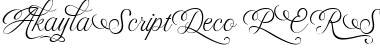 Download Akayla Script Deco PERSONAL USE Font Download Akayla Script Deco PERSONAL USE Font