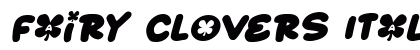 Fairy Clovers Italic preview