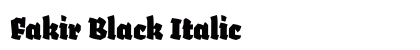 Fakir Black Italic preview