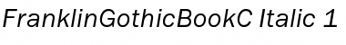 FranklinGothicBookC Italic Font
