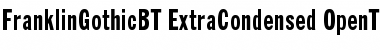 Franklin Gothic Extra Condensed Font