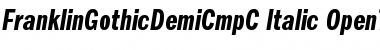 FranklinGothicDemiCmpC Italic Font
