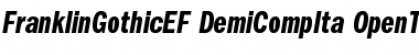 FranklinGothicEF DemiCompIta Font