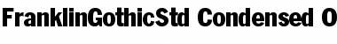 Franklin Gothic Std Condensed Font