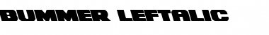 Bummer Leftalic Leftalic Font