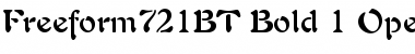 Freeform 721 Bold Font