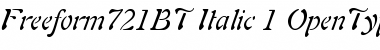 Freeform 721 Italic Font