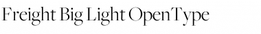 Freight Big Light Font