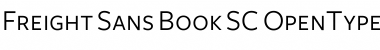 Freight Sans Book SC Font