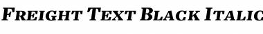 Freight Text Black Italic SC Font