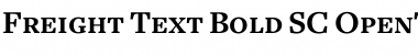 Freight Text Bold SC Font