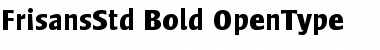 Frisans Std Bold Font