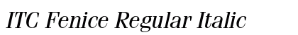 ITC Fenice Regular Italic Preview