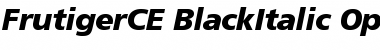 Frutiger CE 76 Black Italic Font