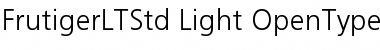Frutiger LT Std 45 Light Font