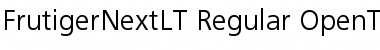 FrutigerNextLT Regular Font