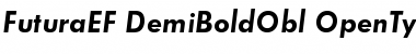 FuturaEF DemiBoldObl Font