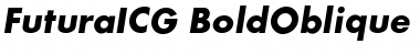 FuturaICG BoldOblique Font