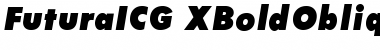 FuturaICG XBoldOblique Font