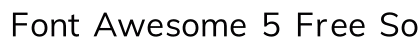 Font Awesome 5 Free Solid Solid preview