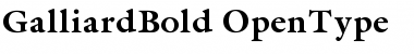 Galliard Bold Font