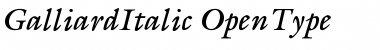Galliard Italic Font