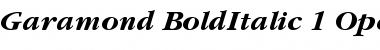 ITC Garamond Bold Italic Font