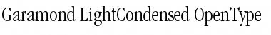 ITC Garamond Light Condensed Font