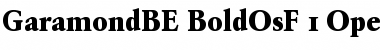 Garamond BE Bold Oldstyle Figures Font