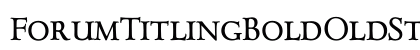 ForumTitlingBoldOldStyleFigs Regular preview