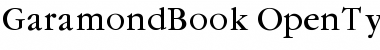 Garamond Book Font