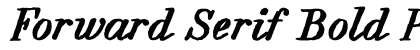 Forward Serif Bold PERSONAL Bold preview