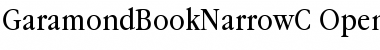 GaramondBookNarrowC Regular Font