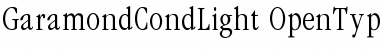 Garamond CondLight Font