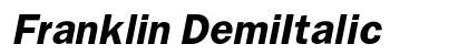 Franklin DemiItalic preview