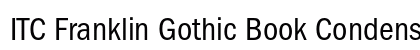 ITC Franklin Gothic Book Condensed Preview