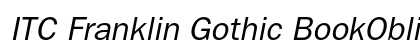 ITC Franklin Gothic BookOblique Preview