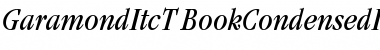 Download GaramItcTBooConIta Font