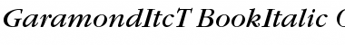 GaramItcTBooIta Regular Font