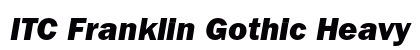 ITC Franklin Gothic Heavy Italic Preview
