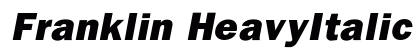 Franklin HeavyItalic Preview