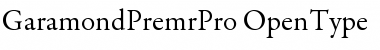 Garamond Premier Pro Regular Font