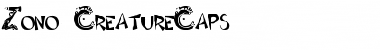 Zono CreatureCaps Font
