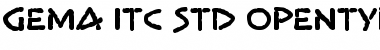 Download Gema ITC Std Font