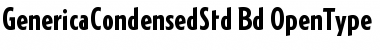 Generica Condensed Std Bold Font