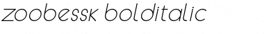 ZoobeSSK BoldItalic Font