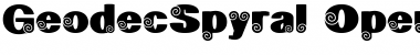 GeodecSpyral Regular Font